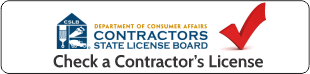 Check any Contractor's License Status.